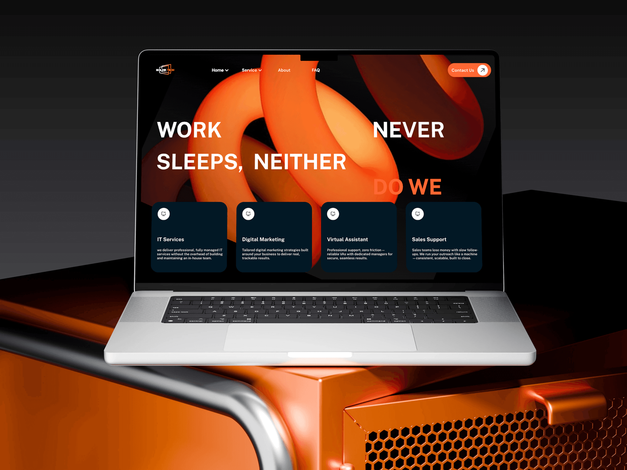 Hiblink Tech Company Website Redesign